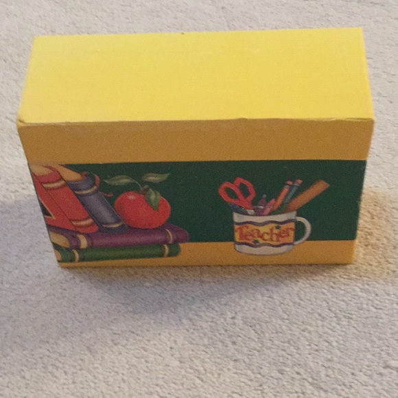 Cute teacher storage box with certificates! - Picture 4 of 4